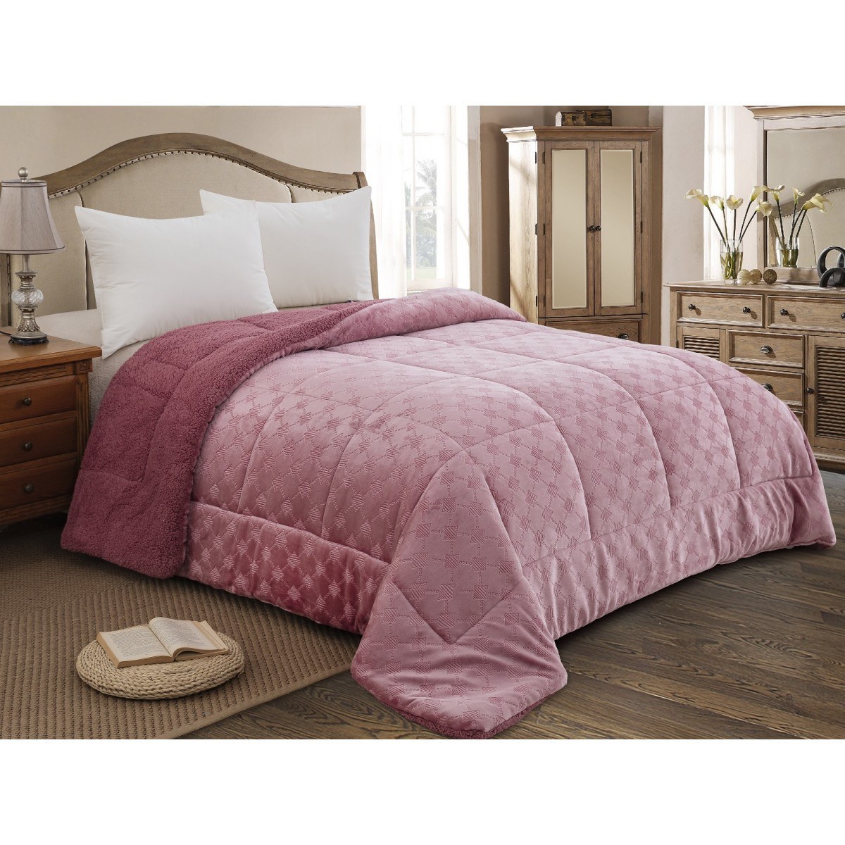 Κουβερτοπαπλωμα Υπερδιπλο 220x240 Adam Home (825) Apple