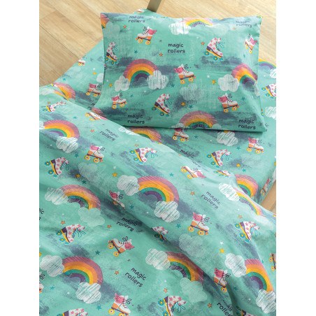 Σετ Παιδικά Σεντόνια Μονά με Λάστιχο 3 Τεμαχίων Palamaiki MK774 110x200+30