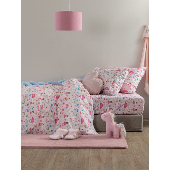 Σετ Παιδικά Σεντόνια Μονά με Λάστιχο 3 Τεμαχίων Palamaiki...