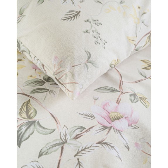 Σετ Μαξιλαροθήκες 2 Τεμαχίων Rythmos Benetita Εκρου 50x70