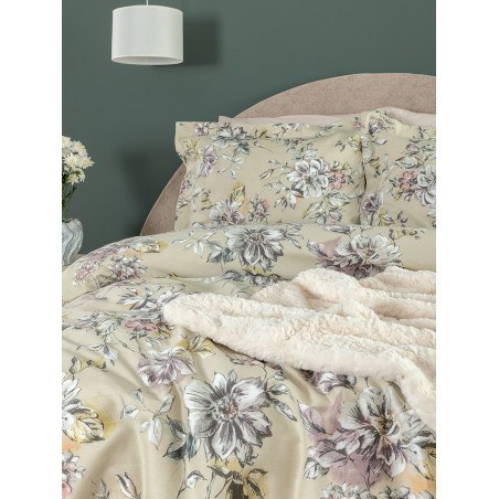 Σετ Σεντόνια Υπέρδιπλα 4 Τεμαχίων Palamaiki IS813 Εμπριμέ 240x270