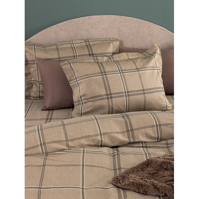 Σετ Μαξιλαροθήκες Palamaiki IS814 Καφέ 52x72