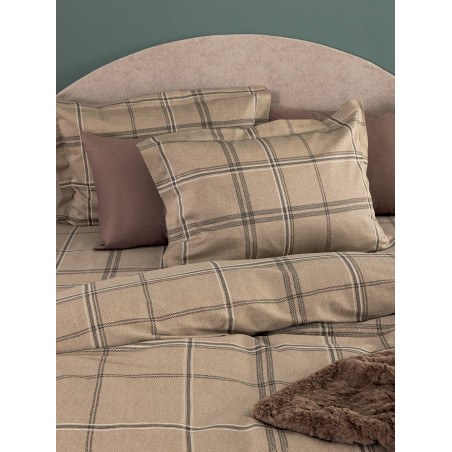 Σετ Μαξιλαροθήκες Palamaiki IS814 Καφέ 52x72