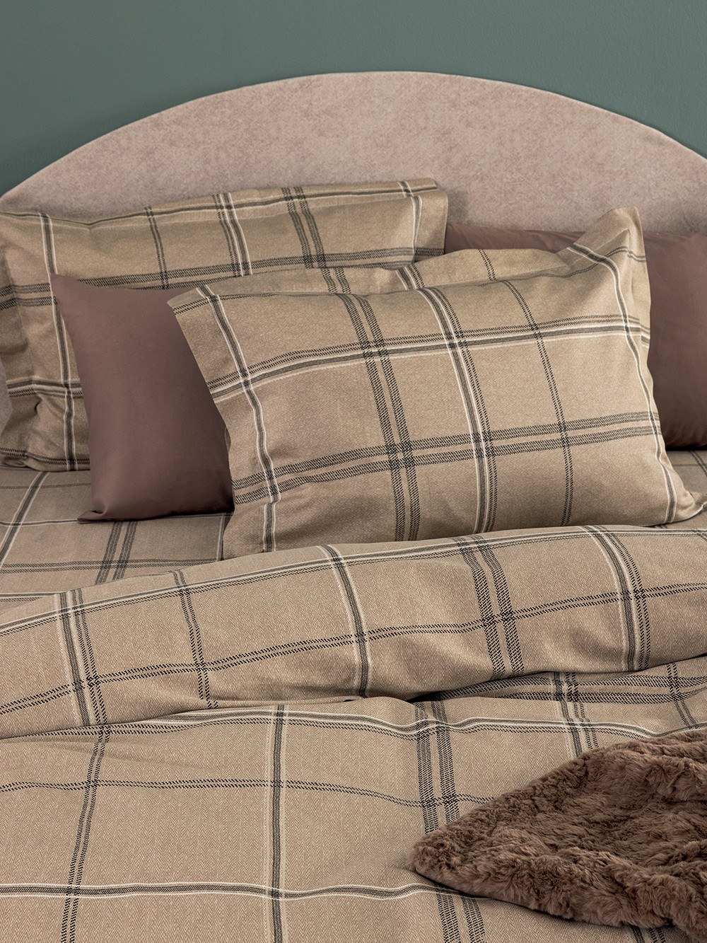 Σετ Μαξιλαροθήκες Palamaiki IS814 Καφέ 52x72