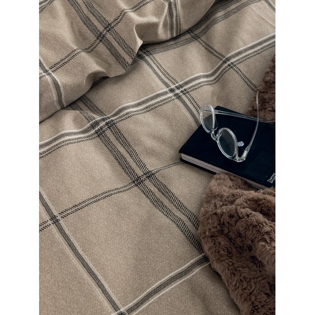 Σετ Μαξιλαροθήκες Palamaiki IS814 Καφέ 52x72