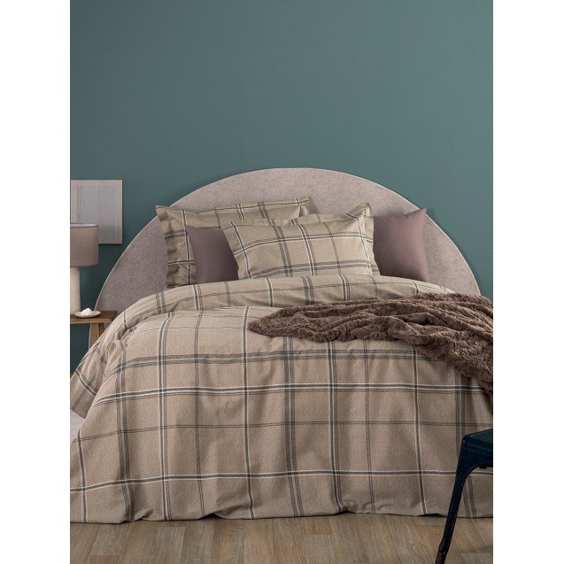 Σετ Μαξιλαροθήκες Palamaiki IS814 Καφέ 52x72