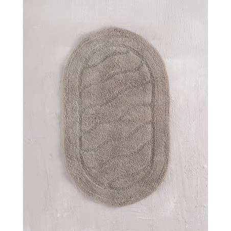 Ταπέτο Μπάνιου Rythmos Oval Μπεζ 60x90