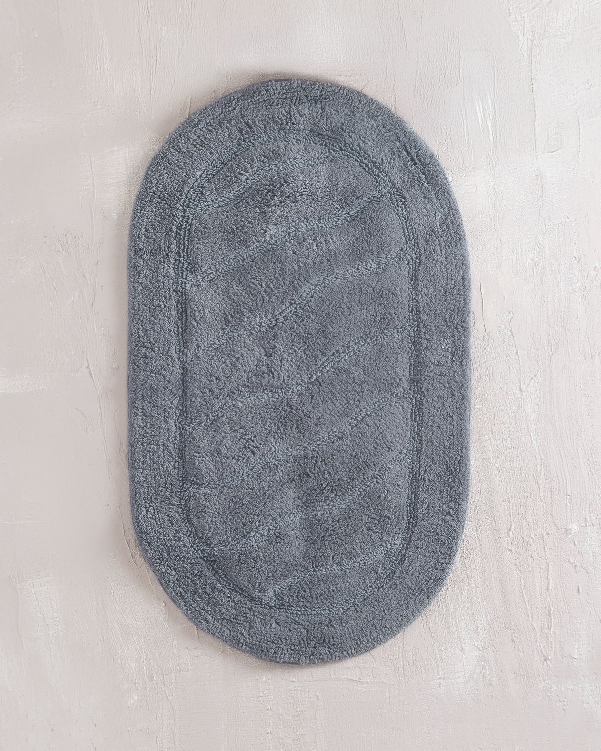 Ταπέτο Μπάνιου Rythmos Oval Γκρι Σκουρο 50x80