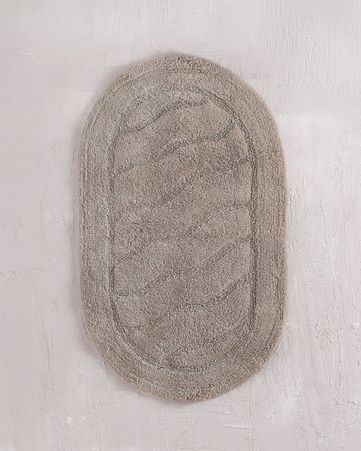 Ταπέτο Μπάνιου Rythmos Oval Μπεζ 50x80