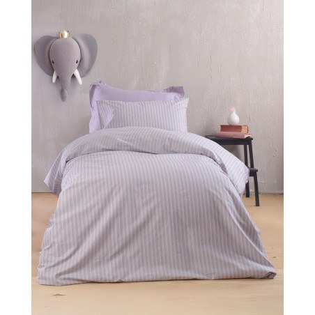 Σετ Σεντόνια King Size 4 Τεμαχίων Rythmos Polene Μοβ 270x290