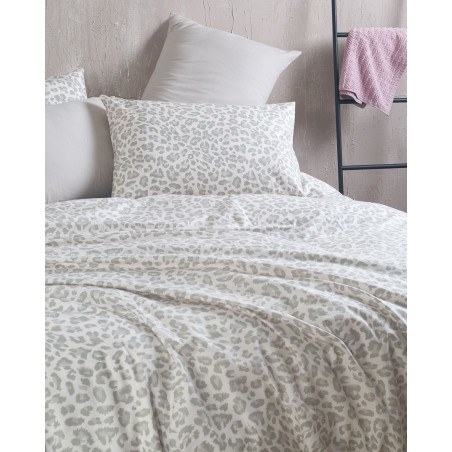 Σετ Σεντόνια King Size 4 Τεμαχίων Rythmos Nala Μπεζ 270x290