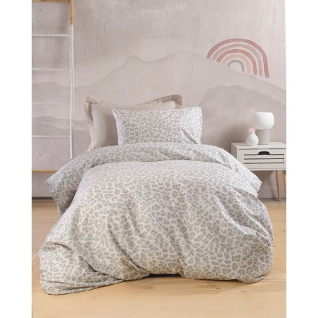 Σετ Σεντόνια King Size 4 Τεμαχίων Rythmos Nala Μπεζ 270x290