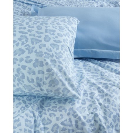 Σετ Σεντόνια King Size 4 Τεμαχίων Rythmos Nala Μπλε 270x290