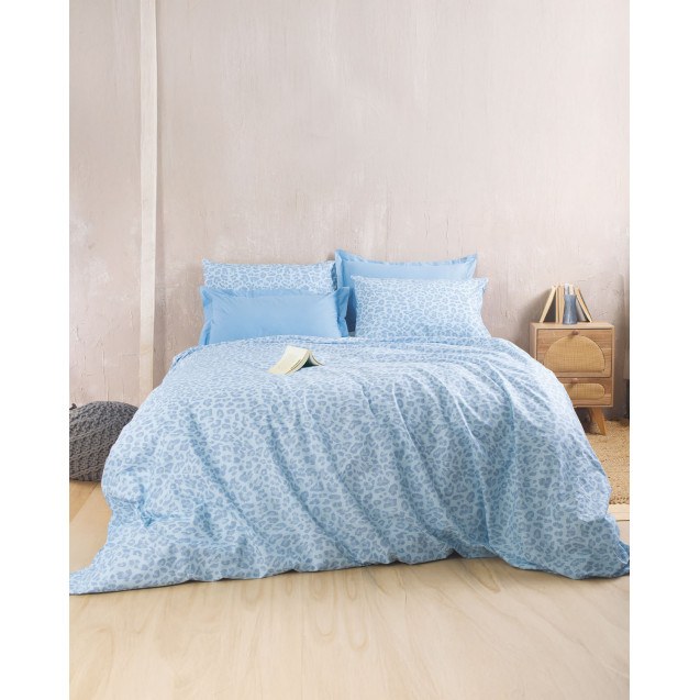 Σετ Σεντόνια Μονά 3 Τεμαχίων Rythmos Nala Μπλε...