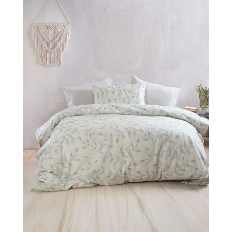 Σετ Σεντόνια King Size 4 Τεμαχίων Rythmos Demetra Μπεζ 260x280
