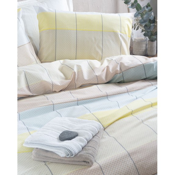 Σετ Μαξιλαροθήκες 2 Τεμαχίων Rythmos Colette Κιτρινο...