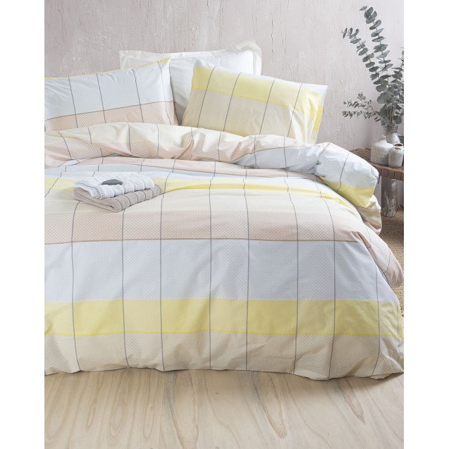 Σετ Σεντόνια Υπέρδιπλα με Λάστιχο 4 Τεμαχίων...