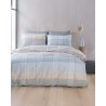 Σετ Σεντόνια King Size 4 Τεμαχίων Rythmos Colette Γκρι Γαλαζιο 260x280