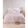Σετ Σεντόνια King Size 4 Τεμαχίων Rythmos Benetita Ροζ 260x280