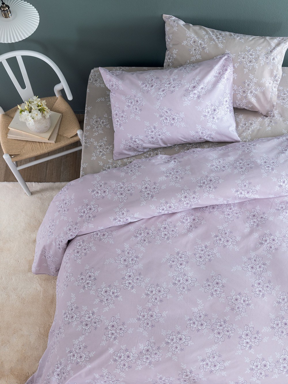 Σετ Παπλωματοθήκη Υπέρδιπλη 3 Τεμαχίων Palamaiki FL6281