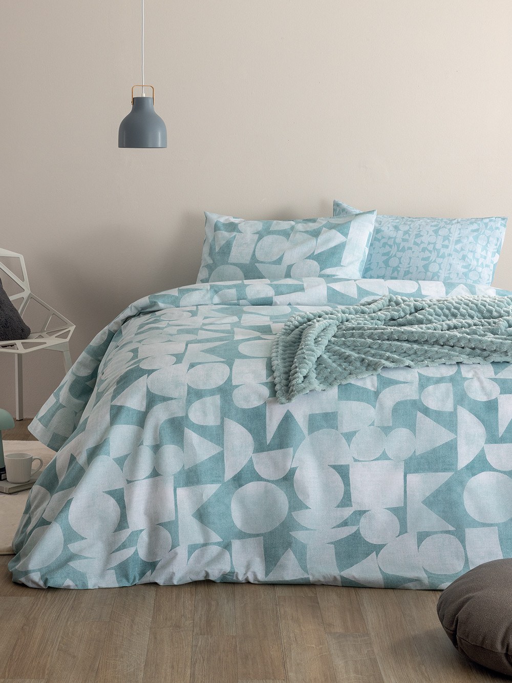 Σετ Σεντόνια Υπέρδιπλα 4 Τεμαχίων Palamaiki FL6288 Γαλά