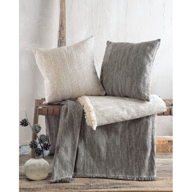 Μαξιλαροθήκη Διακόσμησης Rythmos Apertius Καφε...