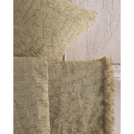 Μαξιλαροθήκη Διακόσμησης Rythmos Melie Χρυσο Λαδι 40x40