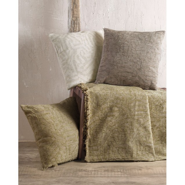 Μαξιλαροθήκη Διακόσμησης Rythmos Melie Μπεζ 40x40