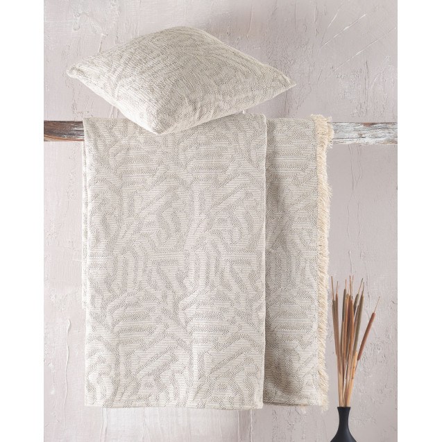 Μαξιλαροθήκη Διακόσμησης Rythmos Melie Μπεζ 40x40