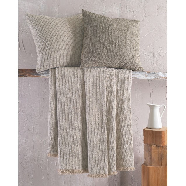 Μαξιλαροθήκη Διακόσμησης Rythmos Hansel Μπεζ...