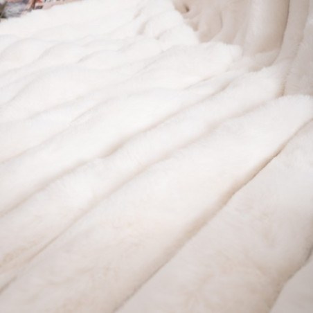 Γούνινη Μαξιλαροθήκη Teoran Wave 01 - 45x45cm με γέμιση