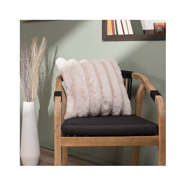 Γούνινη Μαξιλαροθήκη Teoran Wave 02 - 45x45cm...