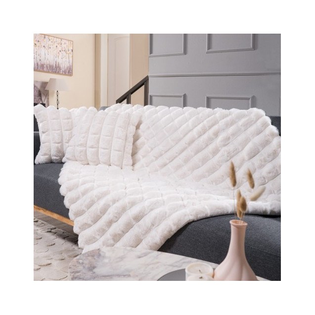 Γούνινο Ριχτάρι Teoran Cube 01 - 127 x 152 cm