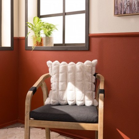 Γούνινη Μαξιλαροθήκη Teoran Cube 02 - 45x45cm