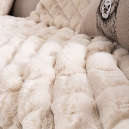 Γούνινη Μαξιλαροθήκη Teoran Cube 02 - 45x45cm