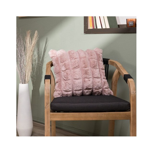 Γούνινη Μαξιλαροθήκη Teoran Cube 06 - 45x45cm...