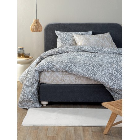 Σετ Σεντόνια Υπέρδιπλα με Λάστιχο 4 Τεμαχίων Palamaiki FL6292 Εμπριμέ 170x200+30