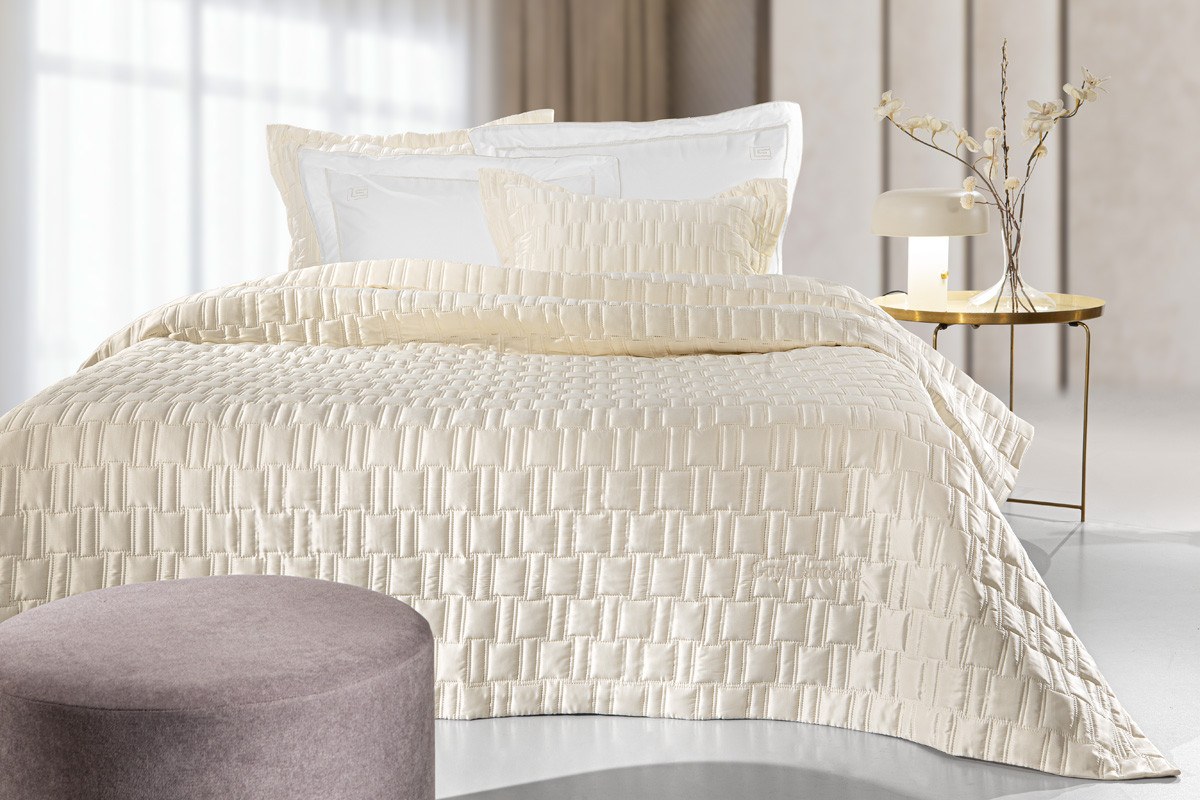 Σετ Κουβερλί King Size 3 Τεμαχίων Guy Laroche Brick Ecr