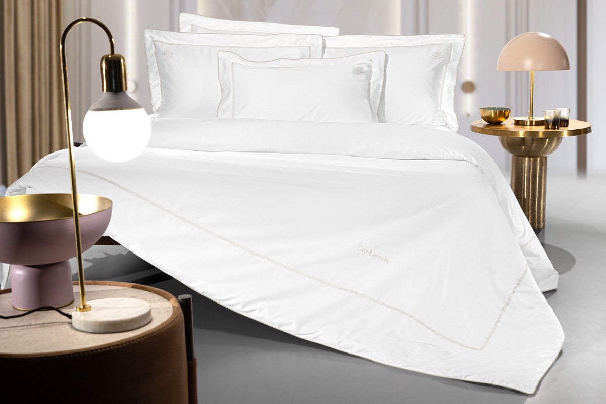 Σετ Σεντόνια King Size 4 Τεμαχίων Guy Laroche Elite Whi