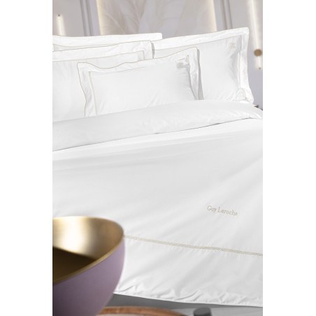Σετ Σεντόνια King Size 4 Τεμαχίων Guy Laroche Elite White/Beige 270x280
