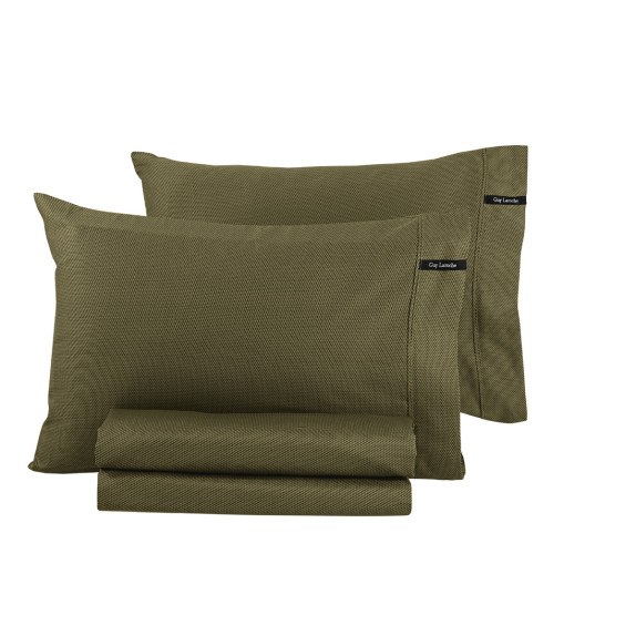 Σετ Μαξιλαροθήκες 2 Τεμαχίων Guy Laroche Minimal Khaki 50x70