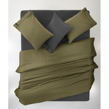 Σεντόνι Υπέρδιπλο με Λάστιχο Guy Laroche Minimal Khaki 160x200+35