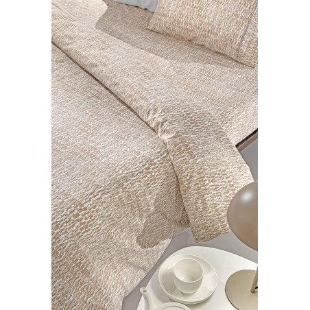 Σετ Σεντόνια Φανελένια King Size 4 Τεμαχίων Guy Laroche Beaver Almond 270x265