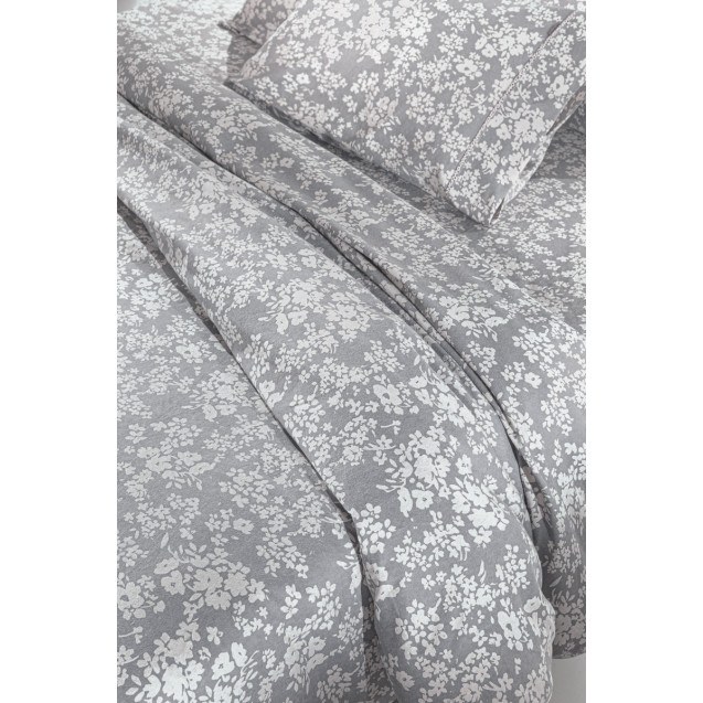 Σετ Σεντόνια Φανελένια Υπέρδιπλα με Λάστιχο 4...