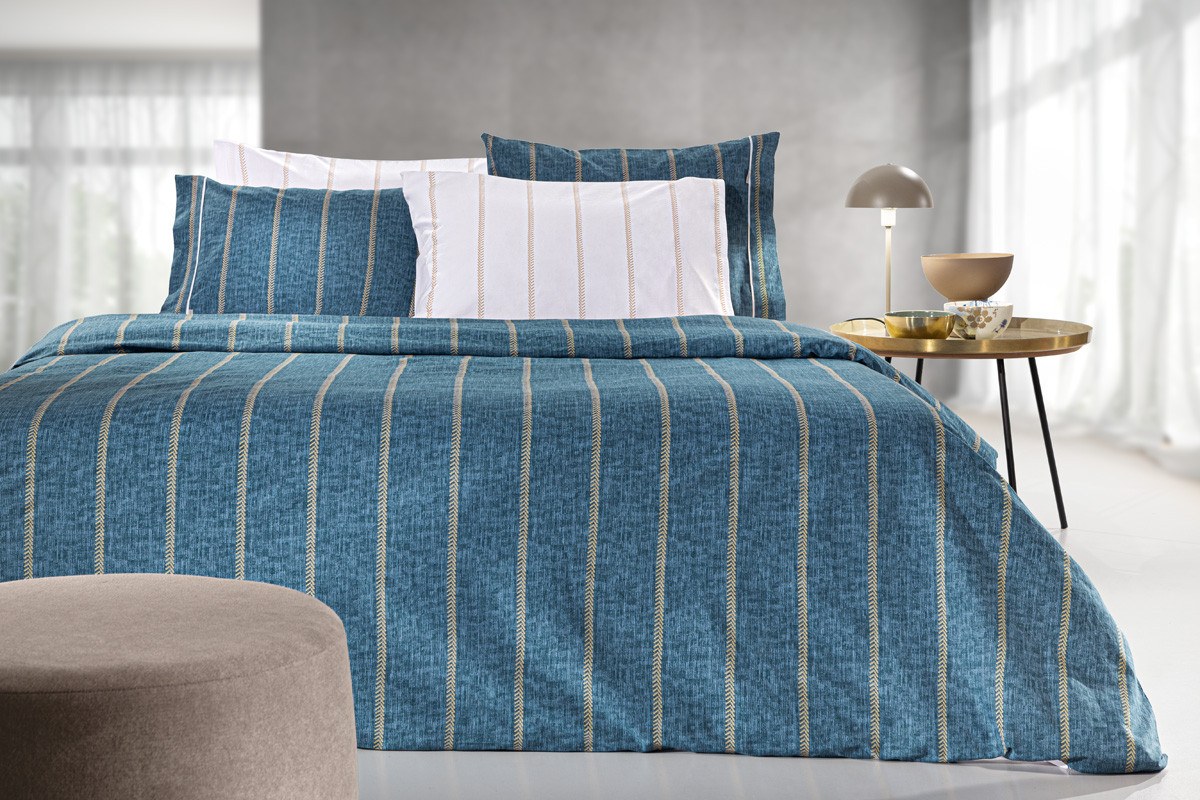 Σετ Σεντόνια King Size 4 Τεμαχίων Guy Laroche Beverly Denim 270x265