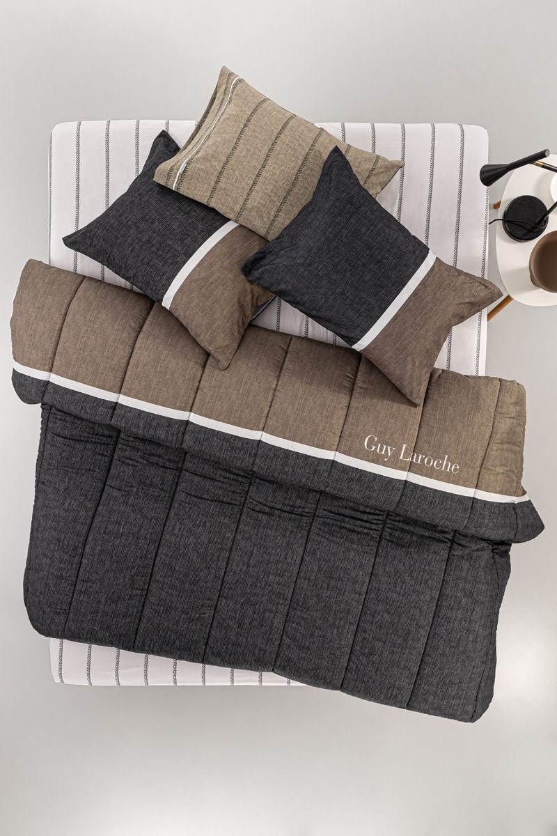 Guy Laroche - ΣΗΜΑΝΤΙΚΟ: Σε περίπτωση διαφοράς τιμής από το κατάστημα ισχύει παντα και μόνο η τιμή του καταστήματος Πάπλωμα Υπέρδιπλο Guy Laroche Beverly Carbon 220x240