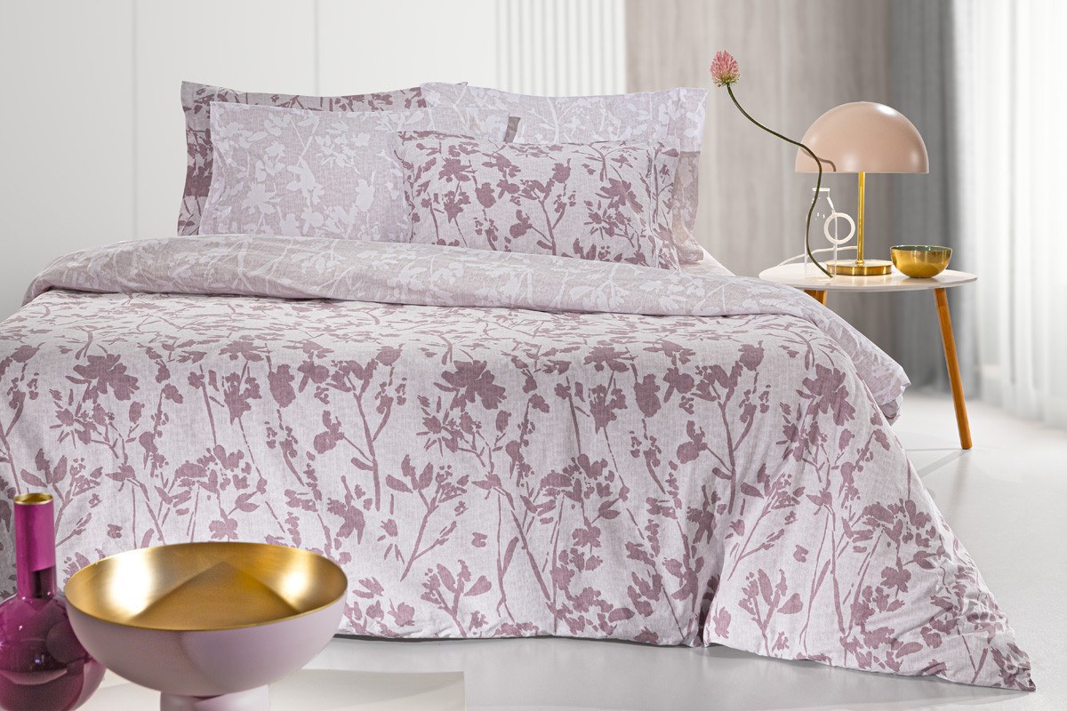 Σετ Σεντόνια King Size 4 Τεμαχίων Guy Laroche Romance Melanze 270x265