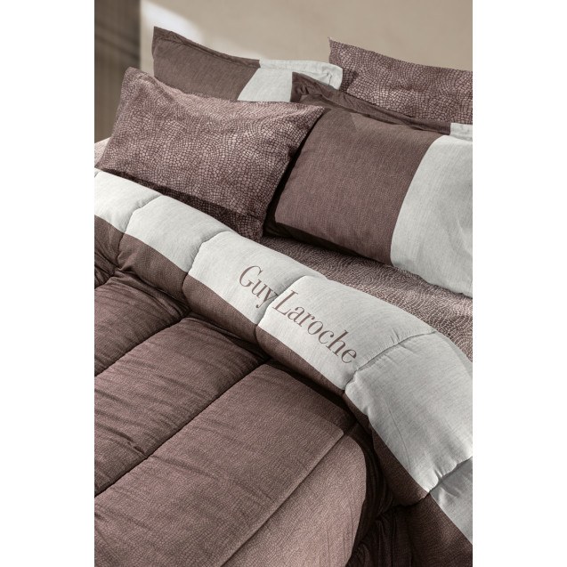 Πάπλωμα Υπέρδιπλο Guy Laroche Safari Choco 220x240