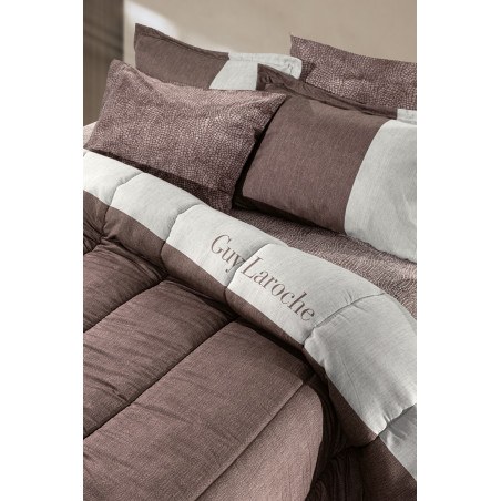 Παπλωματοθήκη Υπέρδιπλη Guy Laroche Safari Choco 225x245