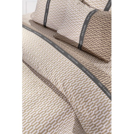Σετ Παπλωματοθήκη Μονή 2 Τεμαχίων Guy Laroche Status Beige 165x225